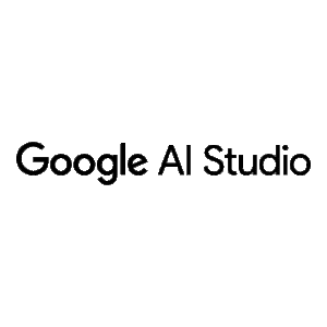 Google AI Studio logo black