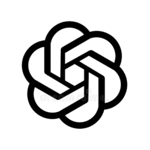 ChatGPT logo black